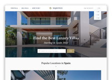 Screenshot of the website