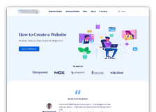 Screenshot of the website